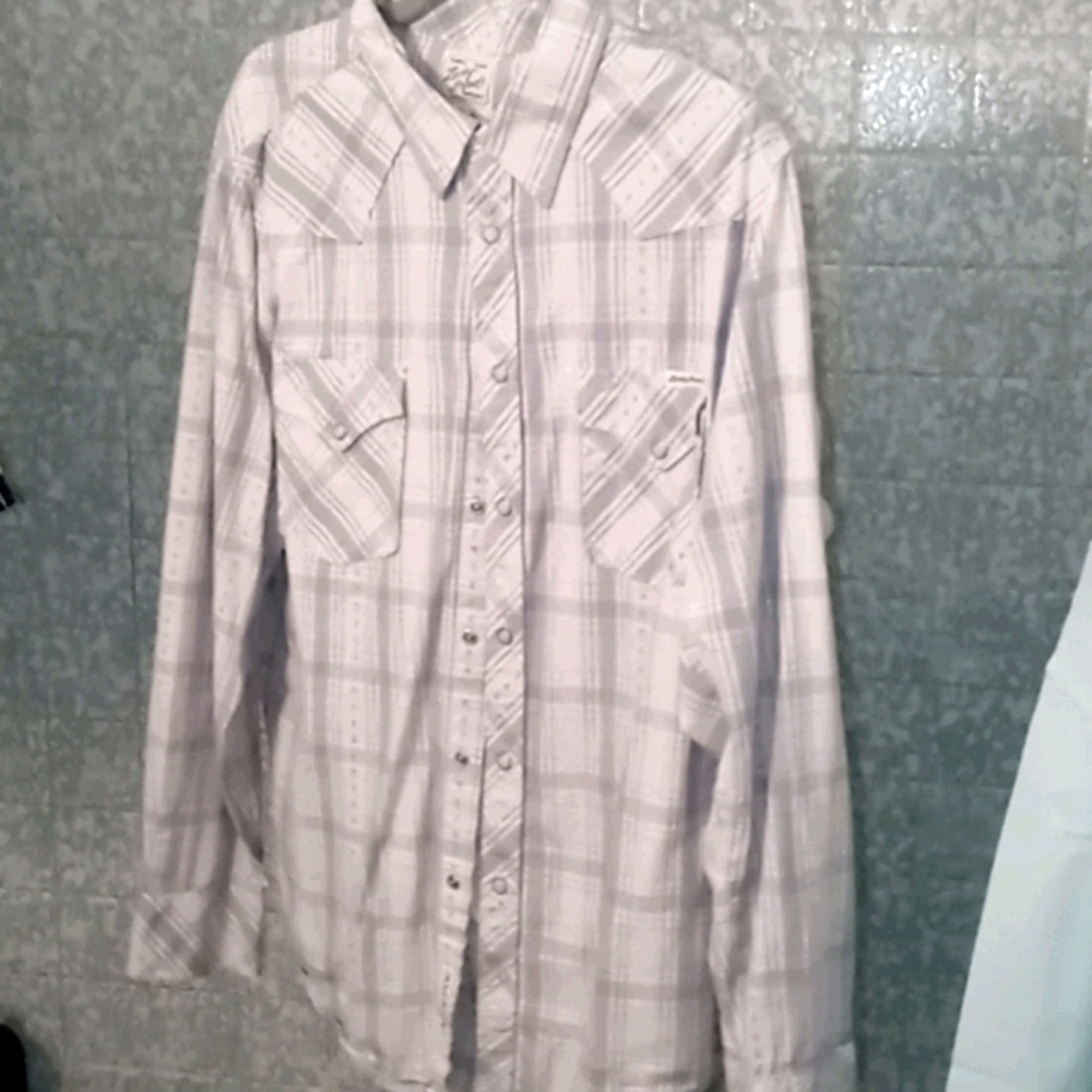 Lucky brand western long sleave button up shirt